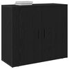 vidaXL Bufet Stejar Negru 80 x 33 x 70 cm Lemn compozit