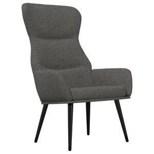 vidaXL Scaun de relaxare, gri &icirc;nchis, material textil