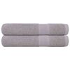 vidaXL Prosoape FROGN 2 buc., gri, 100x200 cm, 360 g/m&sup2;