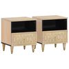 vidaXL Noptiere, 2 buc., 40x33x46 cm, lemn masiv de acacia