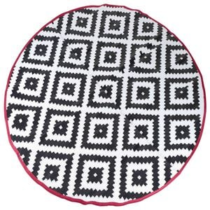 Bo-Camp Covor exterior &bdquo;Chill mat Falconwood&rdquo; 2 m rotund alb-negru