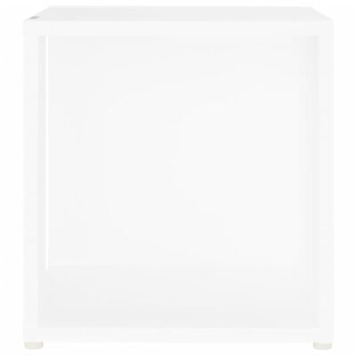 vidaXL Masă laterală, alb, 33x33x34,5 cm, PAL