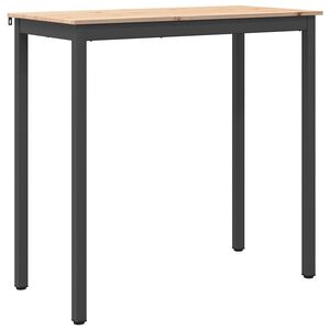 vidaXL Masă de bar natural 110 x 55 x 105 cm Lemn de pin masiv