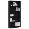 vidaXL Bibliotecă Stejar negru 80x24x176 cm Lemn prelucrat
