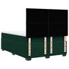 vidaXL Pat box spring cu saltea, verde &icirc;nchis, 140x190 cm, catifea
