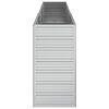 vidaXL Strat înălțat de grădină argintiu 240x40x77 cm oțel galvanizat