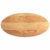 vidaXL Blat de masă maro deschis 120x60x2 cm lemn masiv de stejar oval