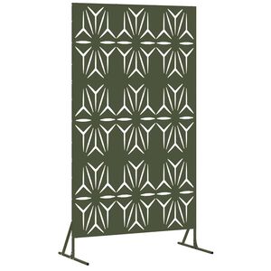vidaXL Ecran de intimitate 100 x 50 x 180 cm Oțel Verde măsliniu
