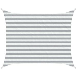 vidaXL P&acirc;nză de umbră Gri deschis și alb. 2 x 2,5 m
