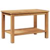 vidaXL Masă de cafea cu raft Maro 70 x 40 x 45 cm Lemn solid de tec