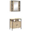 vidaXL Set de mobilier pentru baie 2 buc. Maro 60 x 30 x 60 cm