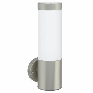 vidaXL Lumină de perete pentru exterior Argintiu 12 x 8,5 x 27 cm
