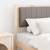 vidaXL Tăblie tapițată cu headboard Maro 80 cm Lemn de pin masiv
