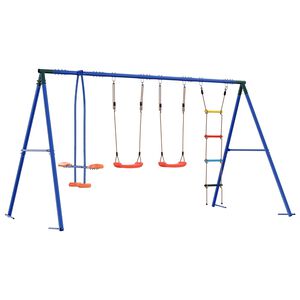 vidaXL Set de Leagăne Exterior Multicolour 330 x 185 x 185 cm