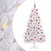 vidaXL Brad de Crăciun artificial cu ramuri articulare Alb 180 cm