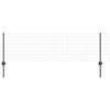 vidaXL Gard European cu St&acirc;lp 50 x 0,6 m Oțel cu strat de PVC Gri