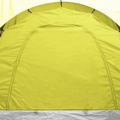 vidaXL Cort camping, 6 persoane, albastru și galben