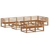 vidaXL Set de canapele de exterior 9 pcs natural Lemn Solid de Acacia
