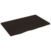 vidaXL Raft de perete maro &icirc;nchis 80x50x2 cm lemn masiv stejar tratat