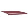 vidaXL Copertina retractabilă manual, vișiniu, 400x300 cm