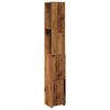 vidaXL Dulap de baie, lemn vechi, 25x25x170 cm, PAL