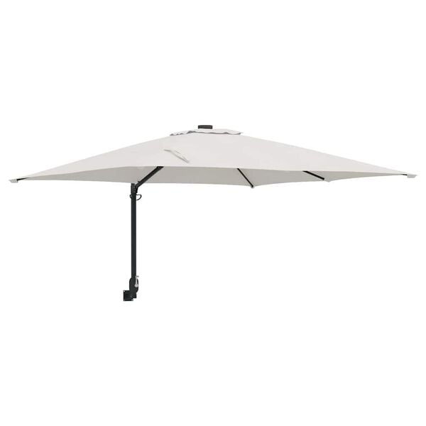 vidaXL Parasol de Grădină Bej și negru 248.5 x 247.5 x 160 cm
