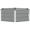 vidaXL Jardinieră Gri deschis 129 x 129 x 45 cm Oțel