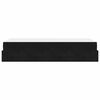 vidaXL Cadru de pat cu saltea cu saltea 2 pcs Negru Catifea
