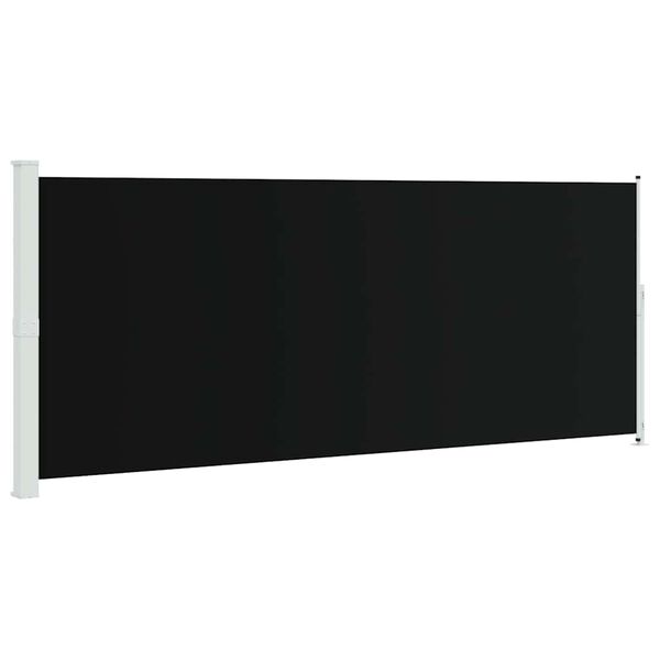 vidaXL Copertină laterală retractabilă de terasă, negru, 200 x 500 cm