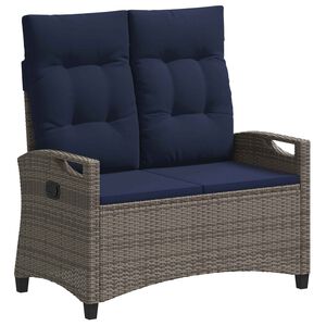 vidaXL Bancă de grădină cu pernă 105 x 60 x 112 cm oțel