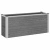 vidaXL Strat &icirc;nălțat de grădină Gri 100 x 30 x 42 cm WPC și Aluminiu
