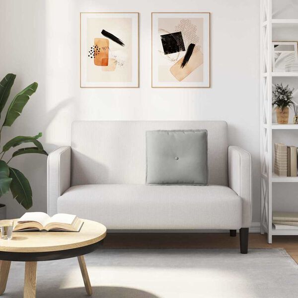 vidaXL Perna pentru spate Gri deschis 50 x 45 cm