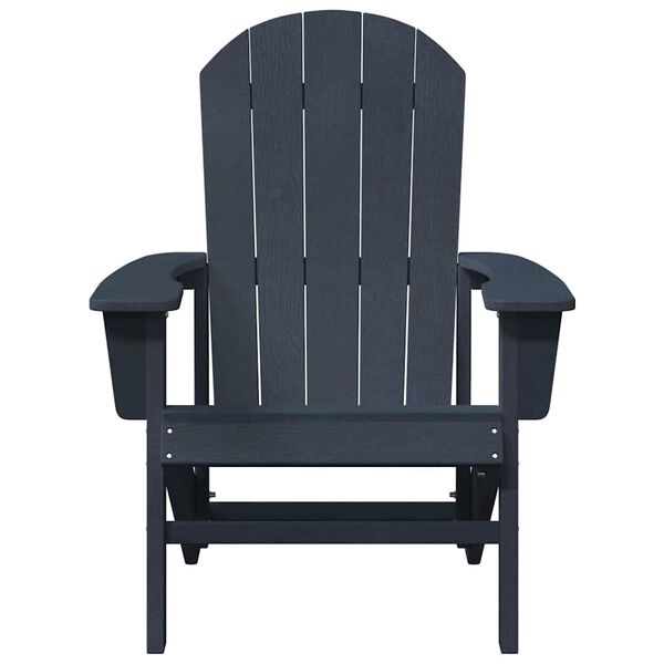 vidaXL Scaun Adirondack Albastru marin 82 x 74 x 92 cm HDPE