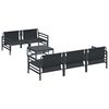 vidaXL Set de canapele pentru grădină 6 pcs Antracit Oțel & țesătură