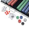 vidaXL Set de poker cu 1000 de jetoane din aluminiu