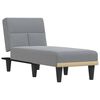 vidaXL Șezlong, gri deschis, material textil