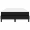 vidaXL Cadru de pat cu saltea Negru 120 x 200 cm țesătură