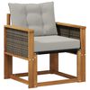 vidaXL Canapea de exterior Lemn Solid de Acacia natural