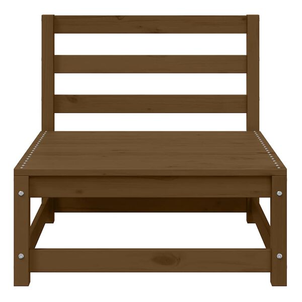 vidaXL Canapele de mijloc grădină, perne crem, 2 buc., lemn masiv pin