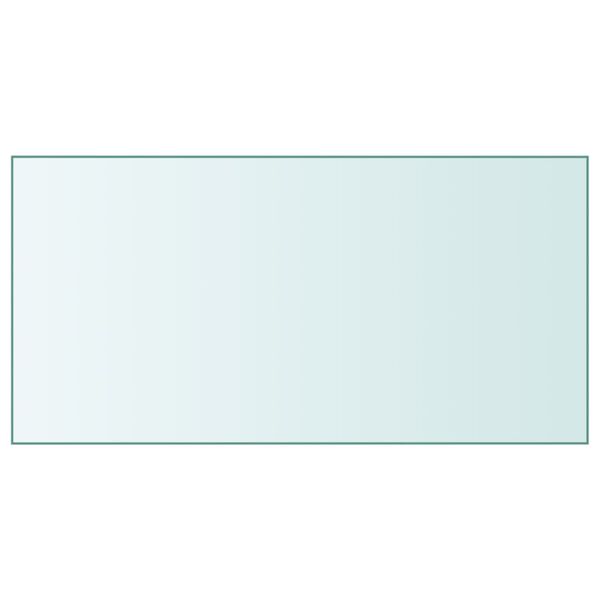 vidaXL Blat de masă, transparent, 50x100 cm, sticlă securizată