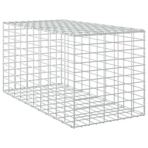 vidaXL Gabion cu S&acirc;rmă de 3,5 mm și Plasă de 5x10 cm 50x100x50 cm