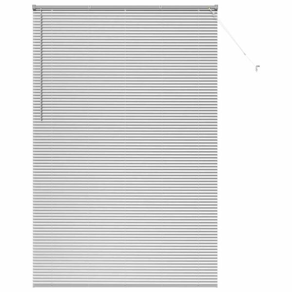 vidaXL Jaluzele venetiene cu perdele Argintiu 220 x 140 cm Aluminiu
