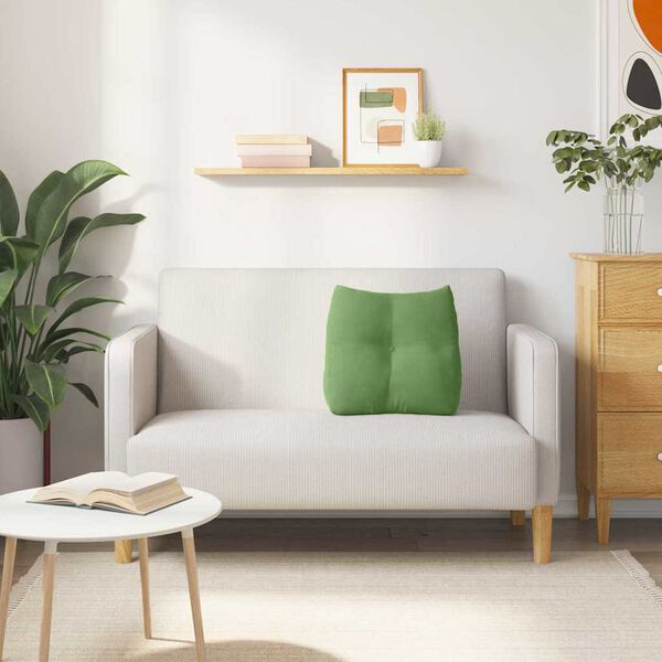 vidaXL Perna pentru spate Verde deschis 45 x 24 x 50 cm Catifea