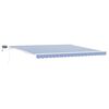 vidaXL Copertină retractabilă Albastru și Alb 500 &times; 300 cm