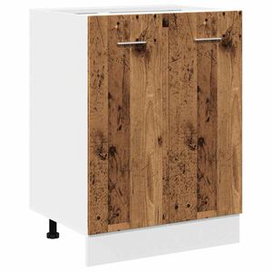 vidaXL Dulap inferior &ldquo;Lyon&rdquo;, lemn vechi, 60x46x81,5 cm