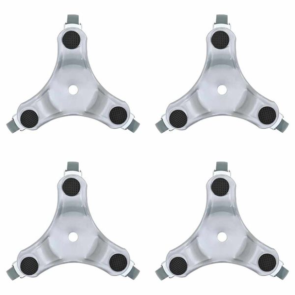 vidaXL Role pentru mobilă, 4 buc., 16x14,5x5,5 cm, oțel, 180 kg