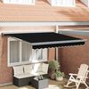 vidaXL Copertină Negru 350 x 250 x 165 cm Poliester și Aluminiu
