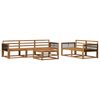 vidaXL Set de canapele de exterior 6 pcs natural Lemn Solid de Acacia