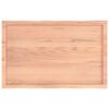 vidaXL Blat masă, 100x60x(2-4) cm, maro, lemn tratat contur organic