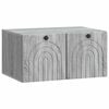 vidaXL Oglindă TV montată pe perete Sonoma gri 59,5 x 41 x 30 cm